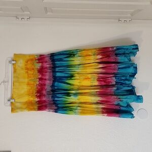 Rainbow Tie Dye Skirt